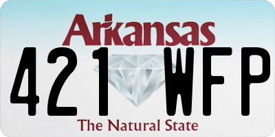 AR license plate 421WFP