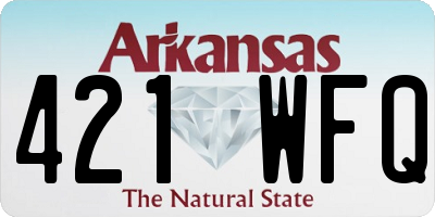 AR license plate 421WFQ