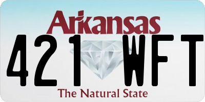 AR license plate 421WFT