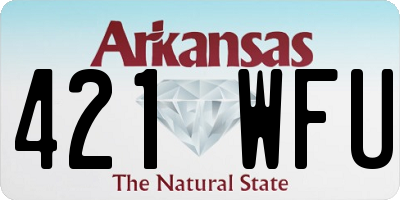AR license plate 421WFU