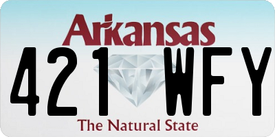 AR license plate 421WFY