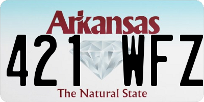 AR license plate 421WFZ
