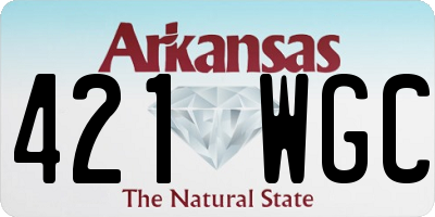 AR license plate 421WGC