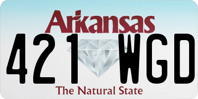 AR license plate 421WGD