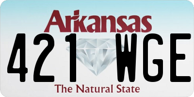 AR license plate 421WGE
