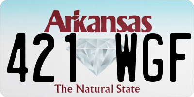 AR license plate 421WGF