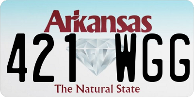 AR license plate 421WGG