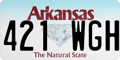 AR license plate 421WGH
