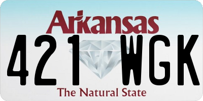AR license plate 421WGK