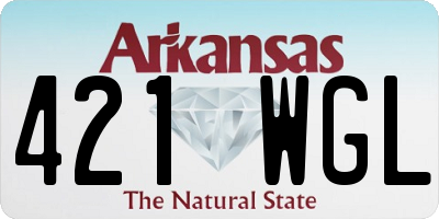 AR license plate 421WGL