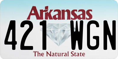 AR license plate 421WGN