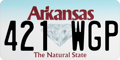 AR license plate 421WGP