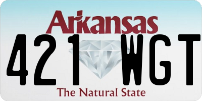 AR license plate 421WGT