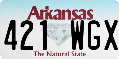 AR license plate 421WGX
