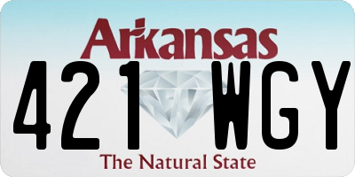 AR license plate 421WGY