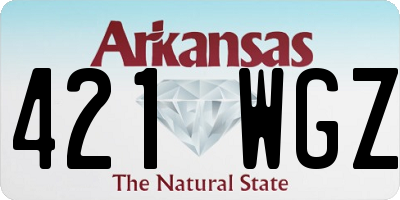 AR license plate 421WGZ