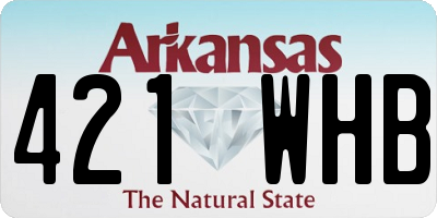 AR license plate 421WHB