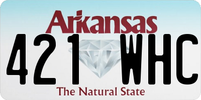 AR license plate 421WHC