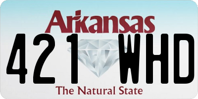 AR license plate 421WHD
