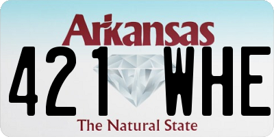 AR license plate 421WHE