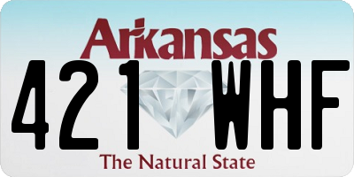 AR license plate 421WHF