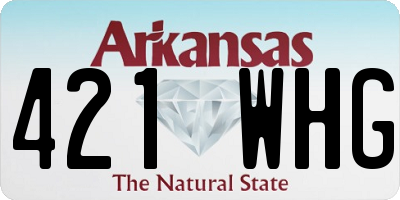 AR license plate 421WHG