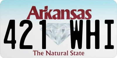 AR license plate 421WHI