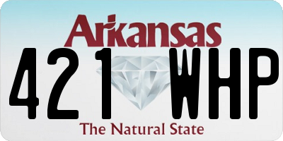 AR license plate 421WHP