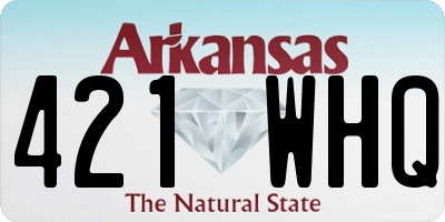 AR license plate 421WHQ