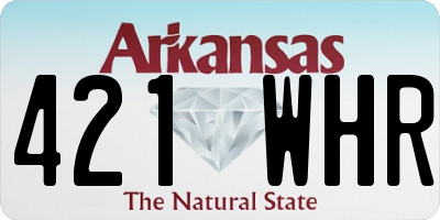 AR license plate 421WHR