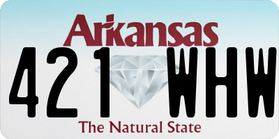AR license plate 421WHW