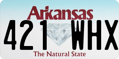 AR license plate 421WHX