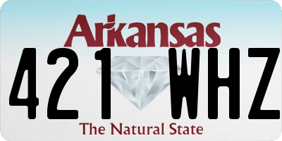 AR license plate 421WHZ