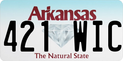 AR license plate 421WIC