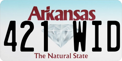 AR license plate 421WID