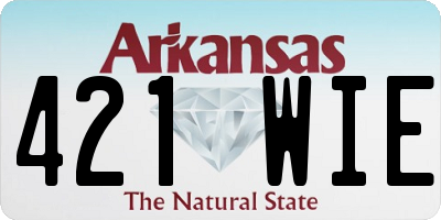 AR license plate 421WIE