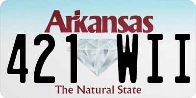 AR license plate 421WII