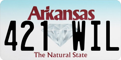 AR license plate 421WIL