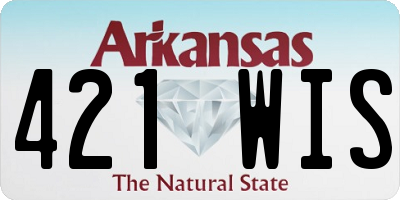 AR license plate 421WIS