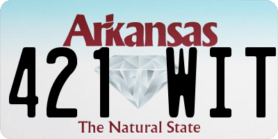 AR license plate 421WIT