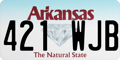 AR license plate 421WJB