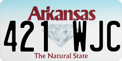 AR license plate 421WJC