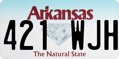 AR license plate 421WJH