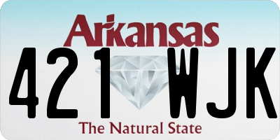 AR license plate 421WJK
