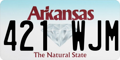 AR license plate 421WJM