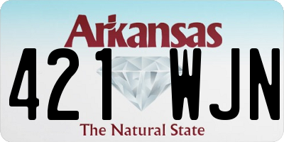 AR license plate 421WJN