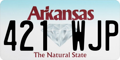 AR license plate 421WJP
