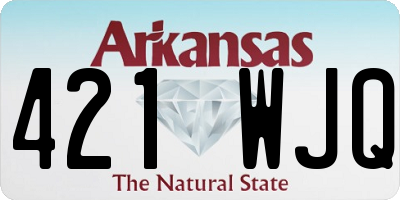 AR license plate 421WJQ