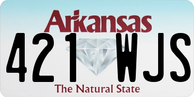 AR license plate 421WJS