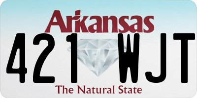 AR license plate 421WJT